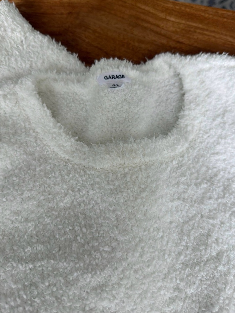 Garage Cream Plush Two-Piece Lounge Set - Picture 5 of 5